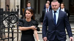 Coleen Rooney departs with husband Wayne Rooney