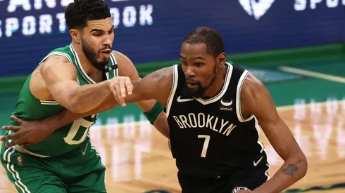 Jayson Tatum and Kevin Durant