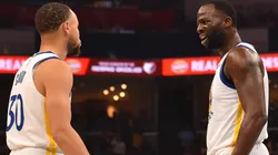 Stephen Curry (left) and Draymond Green.