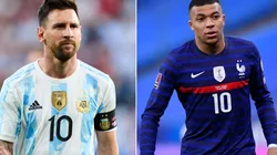 Lionel Messi and Kylian Mbappé, Argentina, France