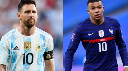 Lionel Messi and Kylian Mbappé, Argentina, France