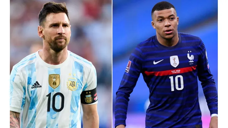 Lionel Messi and Kylian Mbappé, Argentina, France