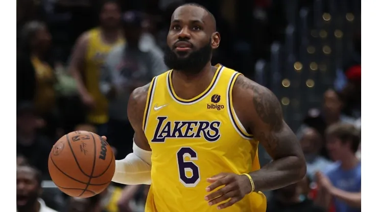 LeBron James of the Los Angeles Lakers