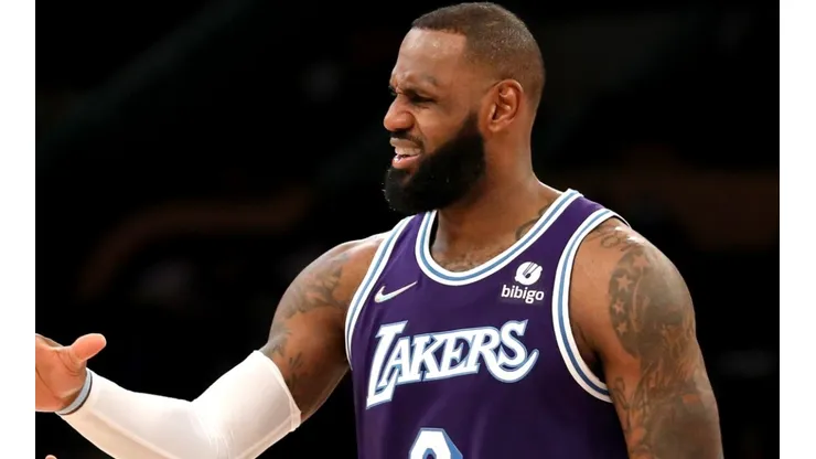 LeBron James of the Los Angeles Lakers