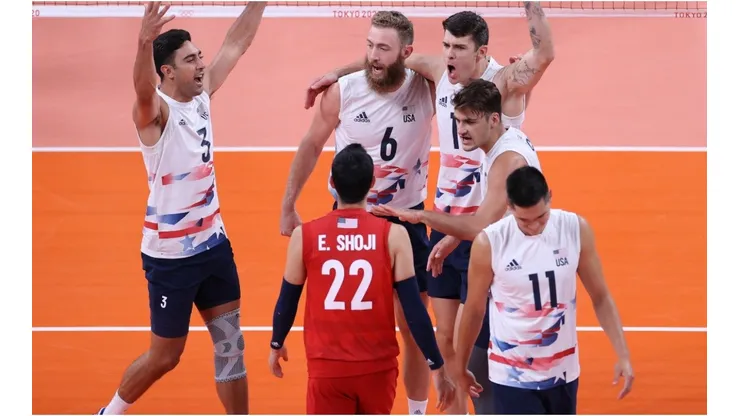 Shoji goes to celebrate with his teammates