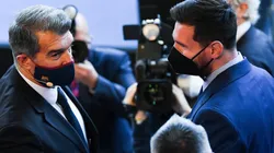 Joan Laporta and Lionel Messi