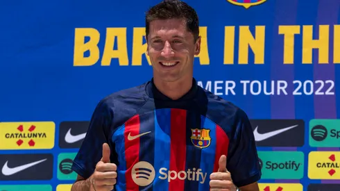 Robert Lewandowski of Barcelona