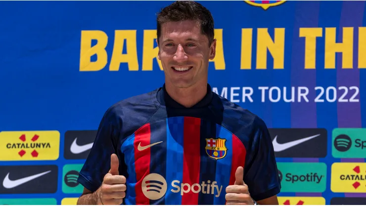 Robert Lewandowski of Barcelona