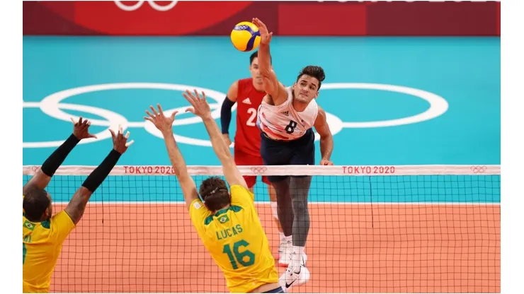 Torey Defalco of Team United States in a game against Brazil