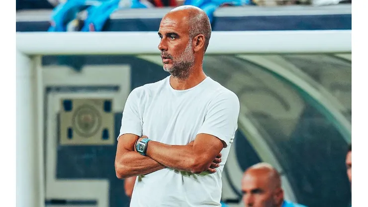 Manager Guardiola of Manchester City