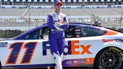 Denny Hamlin, poleman in Pocono