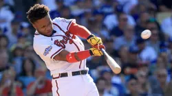 Ronald Acuña Jr. entered the history books as one of the five players to hit a HR out of Dodger Stadium.