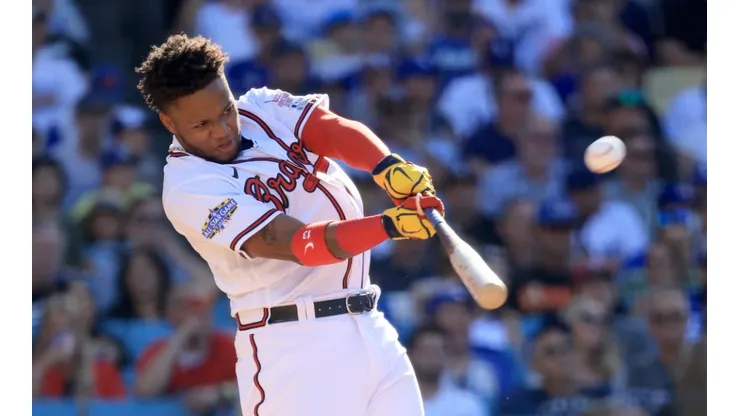 Ronald Acuña Jr. entered the history books as one of the five players to hit a HR out of Dodger Stadium.