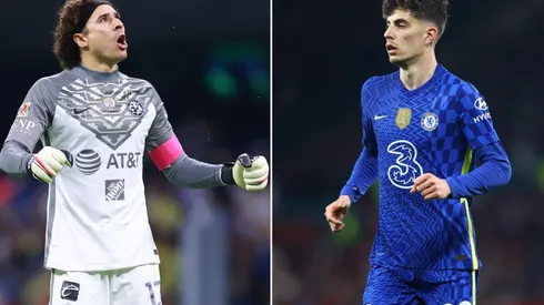 Guillermo Ochoa and Kai Havertz, America vs Chelsea