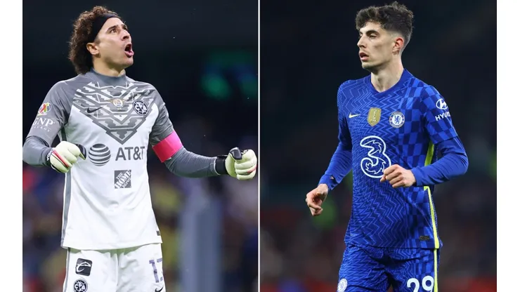 Guillermo Ochoa and Kai Havertz, America vs Chelsea