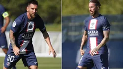 Lionel Messi (left) and Sergio Ramos.
