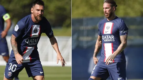 Lionel Messi (left) and Sergio Ramos.