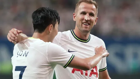 Son Heung-Min and Harry Kane of Tottenham