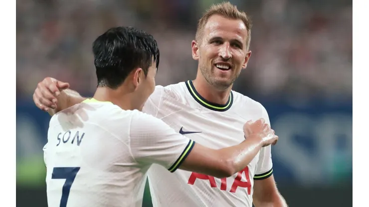 Son Heung-Min and Harry Kane of Tottenham