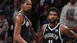 Kevin Durant (left) and Kyrie Irving.