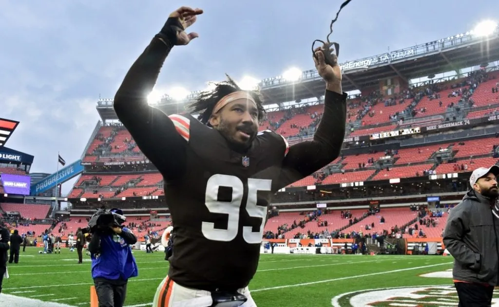 Myles Garrett, defensive end of the Cleveland Browns