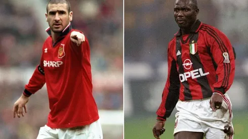 Eric Cantona and George Weah, two great soccer stars that never played in the World Cup