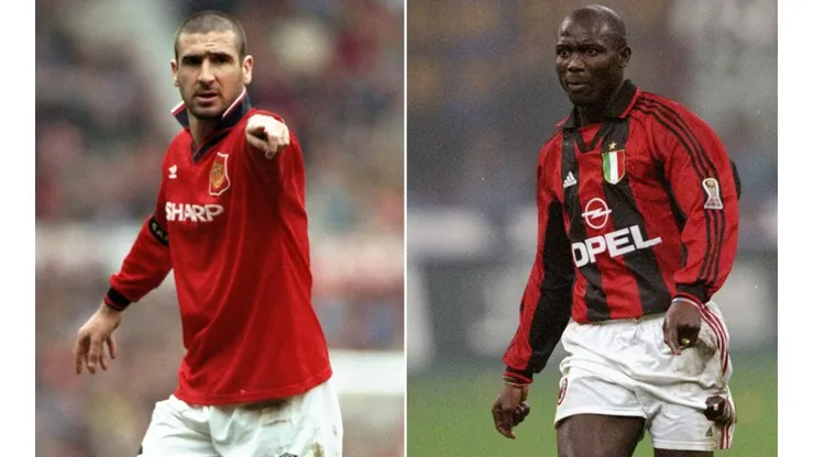 Eric Cantona and George Weah, two great soccer stars that never played in the World Cup