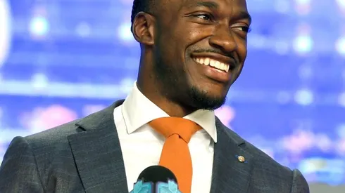 Griffin during the NFL draft