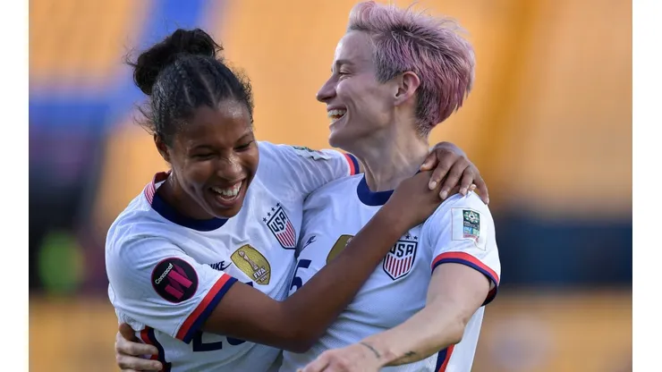 Margaret Purce and Megan Rapinoe of the USA
