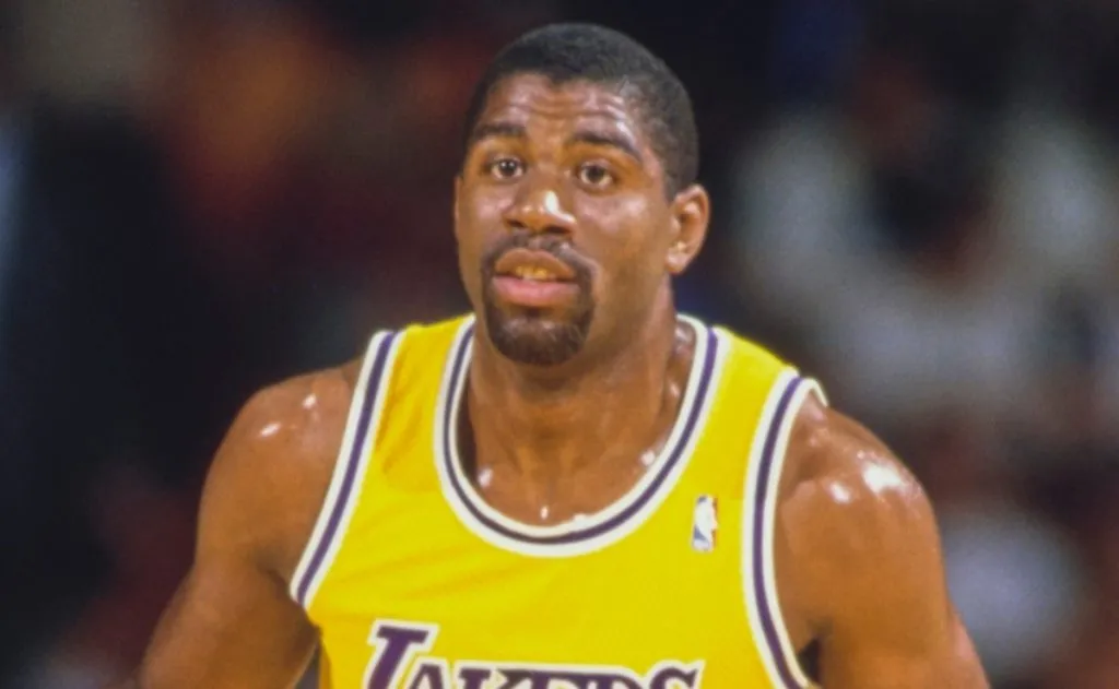 Magic Johnson playing