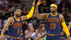 LeBron James and Kyrie Irving