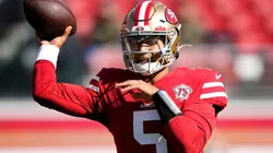 Trey Lance in action in the 2021 NFL season.