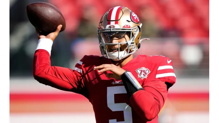 Trey Lance in action in the 2021 NFL season.