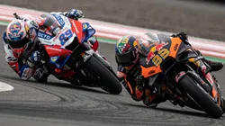 MotoGP rider Brad Binder of South Africa and Jorge Martin of Spain