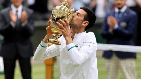 Novak Djokovic of Serbia