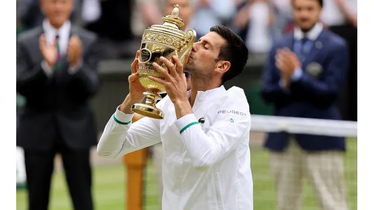 Novak Djokovic of Serbia
