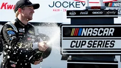 Tyler Reddick celebrates after winning the Kwik Trip 250 at Road America