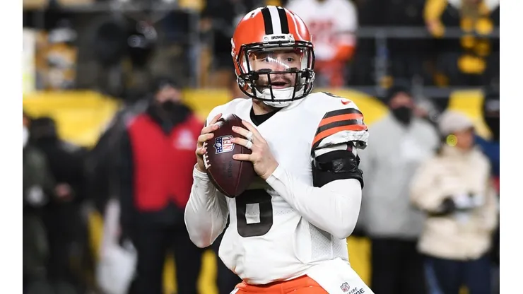 Baker Mayfield in action in the 2021 NFL season.