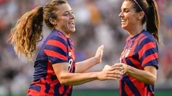 Sofia Huerta and Alex Morgan of the United States