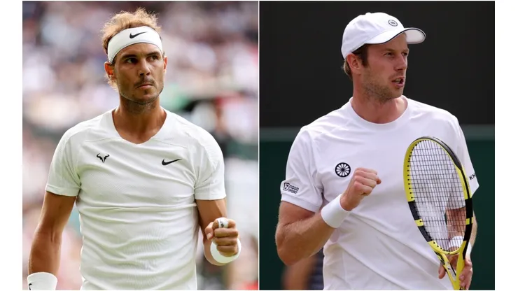 Rafael Nadal (left) and Botic van de Zandschulp