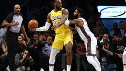 Kyrie Irving guarding LeBron James