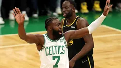 Jaylen Brown and Draymond Green