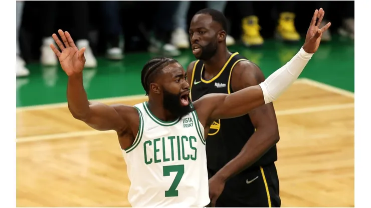 Jaylen Brown and Draymond Green