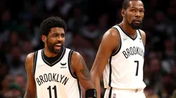 Kyrie Irving (left) and Kevin Durant.