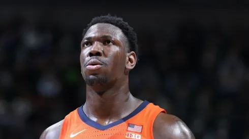 Kofi Cockburn during his time with the Illinois Fighting Illini team