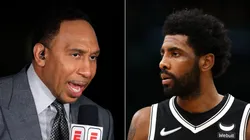 Stephen A. Smith (left) & Kyrie Irving