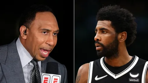 Stephen A. Smith (left) & Kyrie Irving