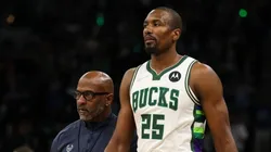 Serge Ibaka playing for the Bucks