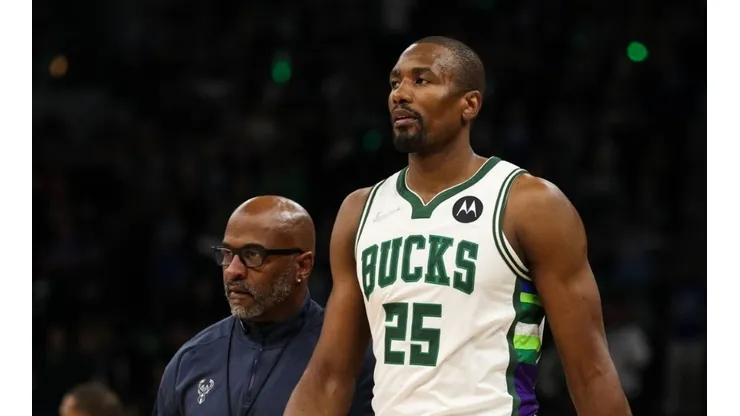 Serge Ibaka playing for the Bucks
