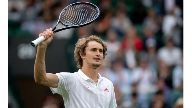 Alexander Zverev during The Championships - Wimbledon 2021 at All England Club